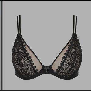 Marie Jo DANAE Black Sheer Lace Underwired Bra - 36c